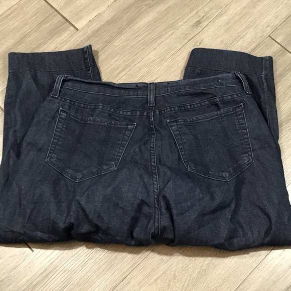 NYDJ Lift Tuck Technology Dark Wash Wide Leg Capri size 12 - Picture 3 of 9